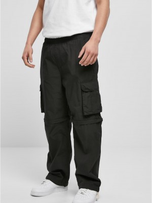 Мъжки карго панталони в черен цвят Urban Classics Zip Away Pants