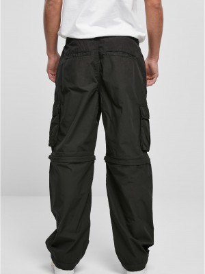 Мъжки карго панталони в черен цвят Urban Classics Zip Away Pants