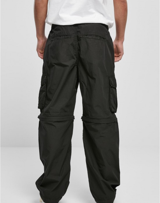 Мъжки карго панталони в черен цвят Urban Classics Zip Away Pants Мъжки карго панталони в черен цвят Urban Classics Zip Away Pants