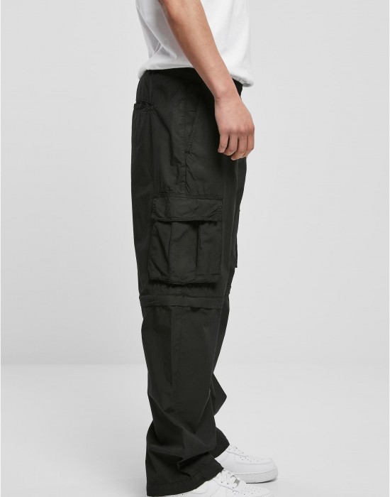 Мъжки карго панталони в черен цвят Urban Classics Zip Away Pants Мъжки карго панталони в черен цвят Urban Classics Zip Away Pants