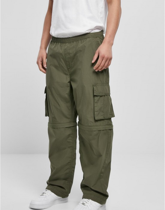 Мъжки карго панталони в цвят маслина Urban Classics Zip Away Pants Мъжки карго панталони в цвят маслина Urban Classics Zip Away Pants
