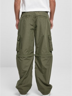Мъжки карго панталони в цвят маслина Urban Classics Zip Away Pants