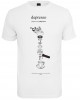 Мъжка тениска в бял цвят Mister Tee Depresso Мъжка тениска в бял цвят Mister Tee Depresso