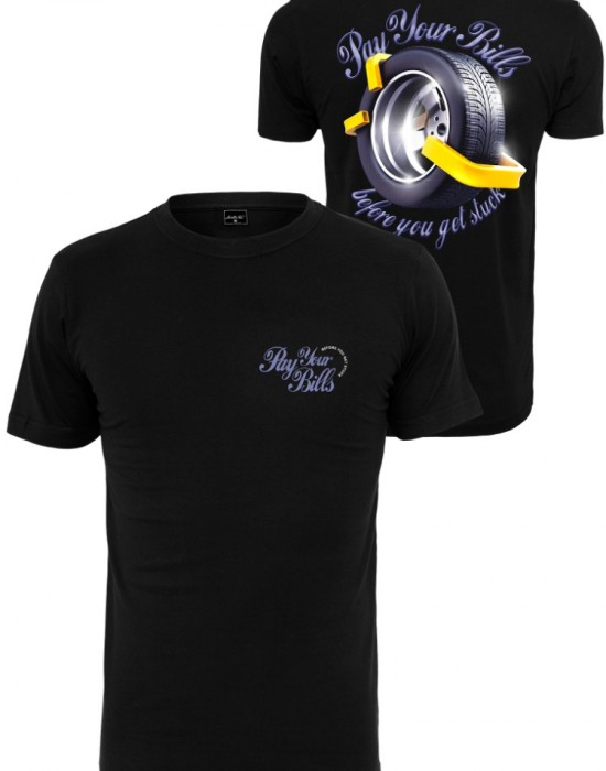 Мъжка тениска в черен цвят Mister Tee Pay Your Bills Tee black Мъжка тениска в черен цвят Mister Tee Pay Your Bills Tee black