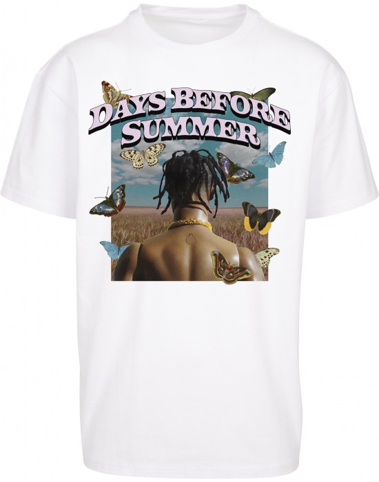 Мъжка тениска в бял цвят Mister Tee Days Before Summer Мъжка тениска в бял цвят Mister Tee Days Before Summer