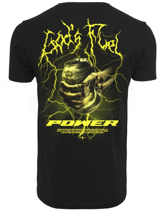 Мъжка тениска в черен цвят Mister Tee Power