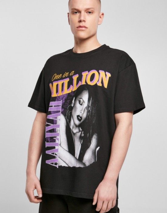 Тениска в черен цвят Mister Tee Aaliyah One In A Million Тениска в черен цвят Mister Tee Aaliyah One In A Million