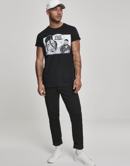 Мъжка тениска Mister Tee Sorry в черно
