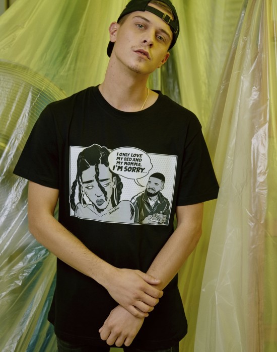 Мъжка тениска Mister Tee Sorry в черно