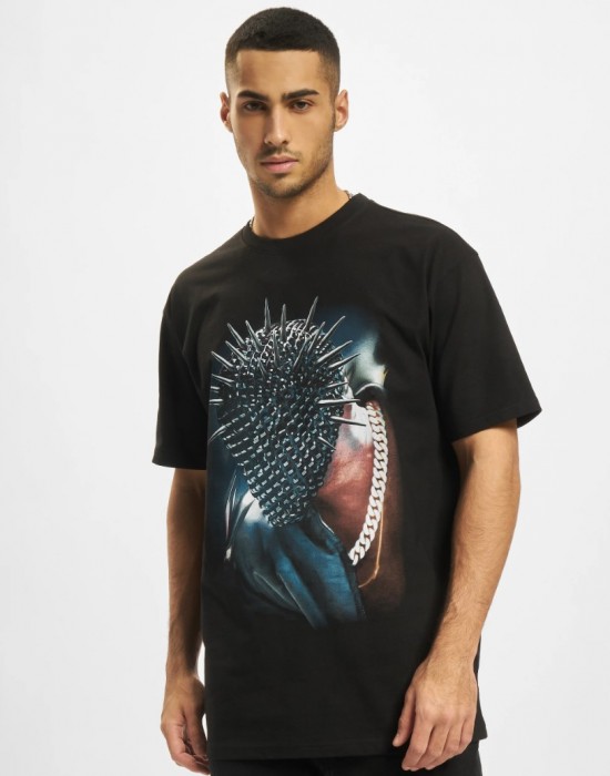 Мъжка тениска в черен цвят Mister Tee Thorned Mask Мъжка тениска в черен цвят Mister Tee Thorned Mask