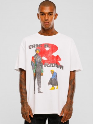 Мъжка тениска в бял цвят, модел Eric B & Rakim Sweat the Technique Oversize Tee