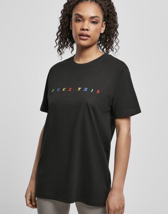 Дамска тениска в черно Mister Tee Fuck This 