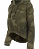  Дамски суичър в цвят маслина Urban Classics Ladies Camo Cropped Hoody 