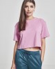 Дамска къса и широка тениска в розово Oversized Urban Classics coolpink