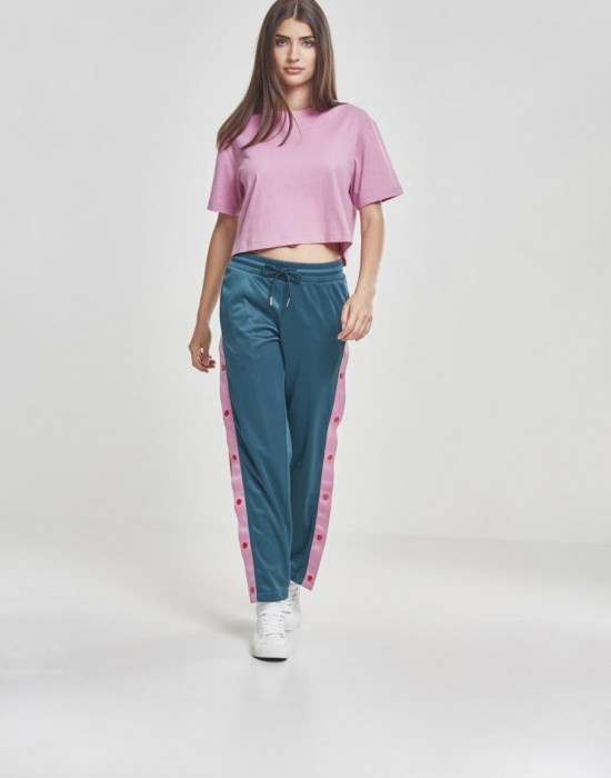 Дамска къса и широка тениска в розово Oversized Urban Classics coolpink