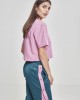 Дамска къса и широка тениска в розово Oversized Urban Classics coolpink