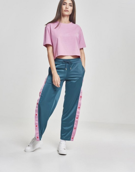 Дамска къса и широка тениска в розово Oversized Urban Classics coolpink