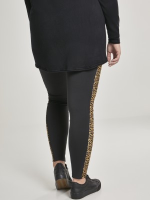 Дамски клин Urban Classics blk/leo в черен цвят