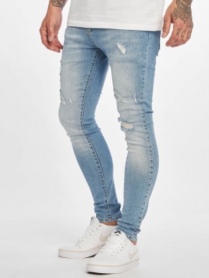 Мъжки Skinny-Jeans дънки DEF Dean в син цвят