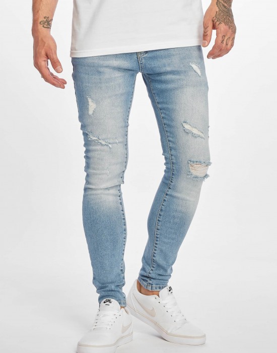 Мъжки Skinny-Jeans дънки DEF Dean в син цвят