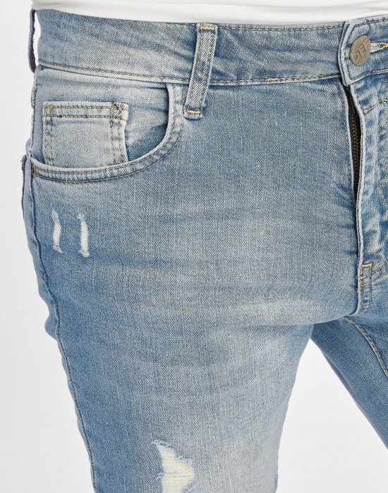 Мъжки Skinny-Jeans дънки DEF Dean в син цвят