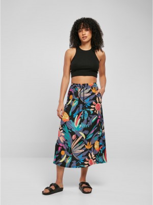 Дамска пола на цветя Ladies Viscose Midi Skirt1