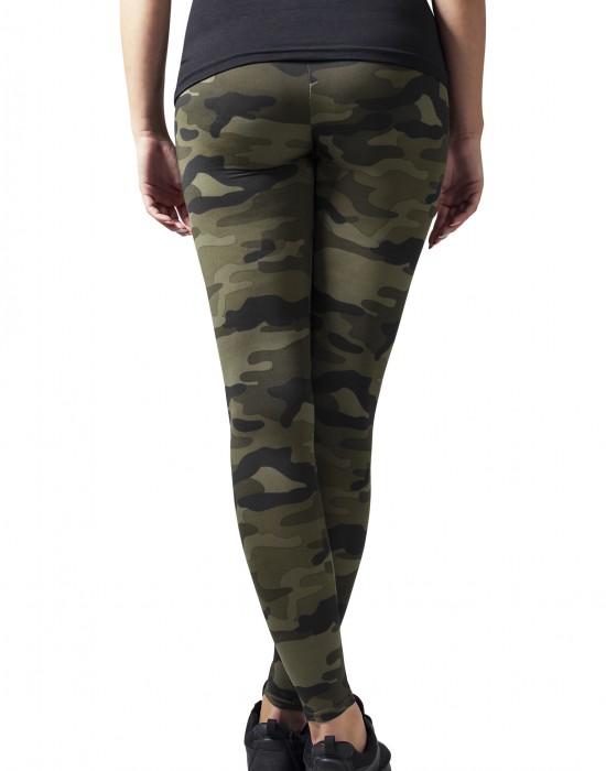 Дамски спортен камуфлажен клин Urban Classics wood camo