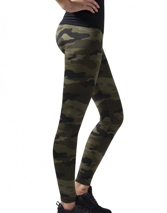 Дамски спортен камуфлажен клин Urban Classics wood camo