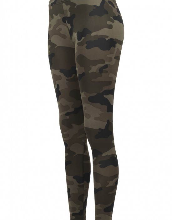 Дамски спортен камуфлажен клин Urban Classics wood camo