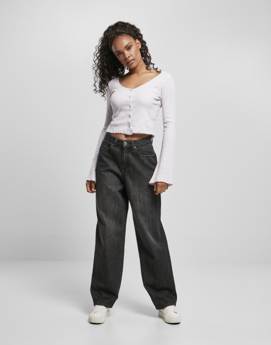 Дамски дънки в черен цвят Urban Classics стил 90-те