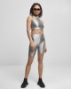 Дамски топ в сребрист цвят Urban Classics  Cropped Shiny 