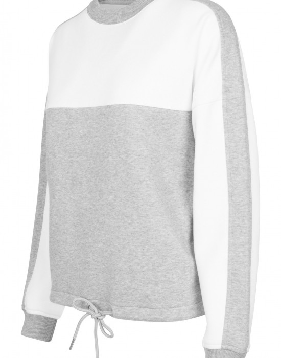 Дамска спортна блуза в сиво и бяло Urban Classics grey/white