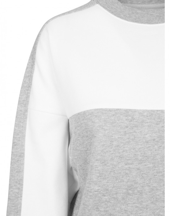 Дамска спортна блуза в сиво и бяло Urban Classics grey/white