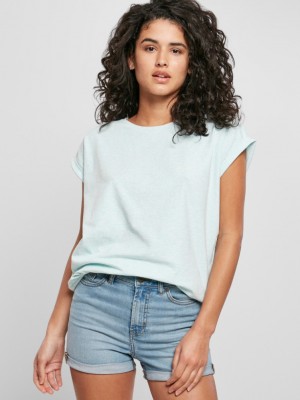 Дамска тениска в светлосин меланж Urban Classics 