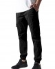 Мъжки карго панталони в черно Urban Classics Washed Cargo Twill Jogging Pants