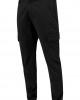 Мъжки карго панталони в черно Urban Classics Washed Cargo Twill Jogging Pants