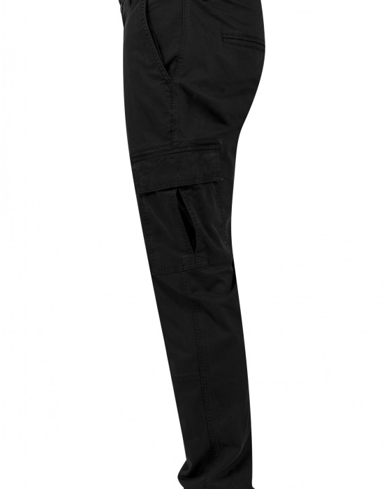 Мъжки карго панталони в черно Urban Classics Washed Cargo Twill Jogging Pants