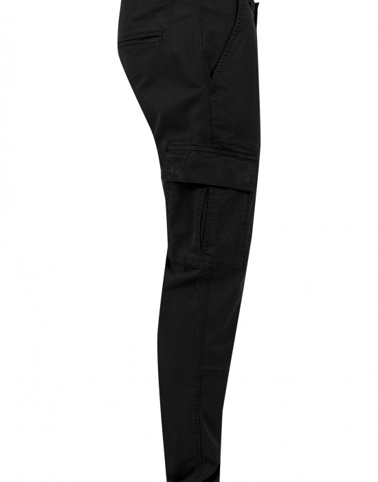 Мъжки карго панталони в черно Urban Classics Washed Cargo Twill Jogging Pants