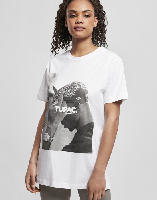 Дамска тениска в бяло Mister Tee 2Pac F*ck The World Дамска тениска в бяло Mister Tee 2Pac F*ck The World