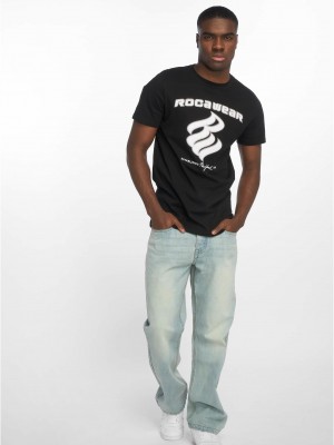 Мъжки дънки в светлосин цвят Rocawear WED Loose Fit 