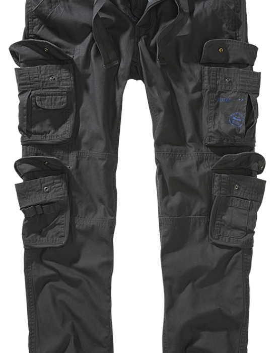 Мъжки карго панталон в цвят графит Brandit Pure Slim Fit anthracite Мъжки карго панталон в цвят графит Brandit Pure Slim Fit anthracite