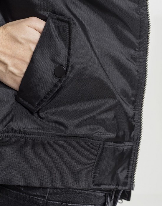 Дамско черно яке тип бомбър Urban Classics Basic