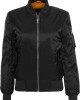 Дамско черно яке тип бомбър Urban Classics Basic Дамско черно яке тип бомбър Urban Classics Basic