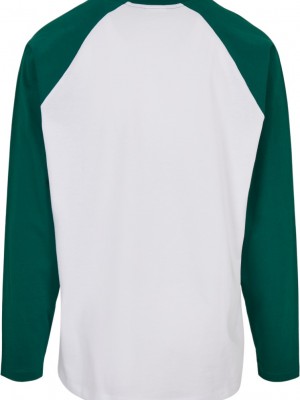 Мъжка блуза с реглан ръкав в бяло и зелен Urban Classics