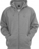 Мъжки изчистен суичър с цип Urban Classics в сив цвят