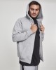 Мъжки изчистен суичър с цип Urban Classics в сив цвят