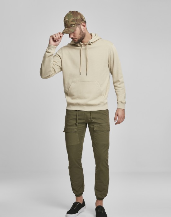 Мъжки суичър в бежово Urban Classics Basic Terry Hoodie