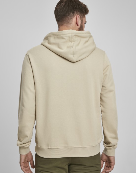Мъжки суичър в бежово Urban Classics Basic Terry Hoodie
