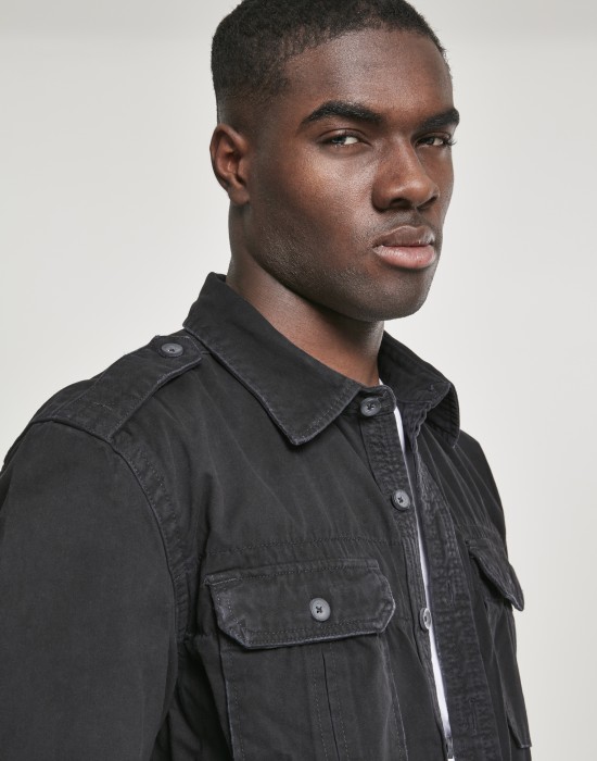 Мъжка риза в черен цвят Brandit Vintage Shirt black  