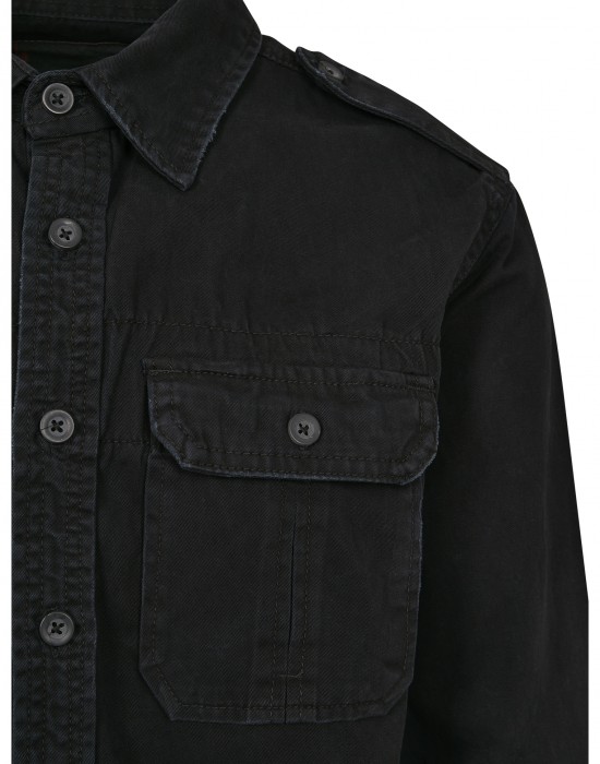 Мъжка риза в черен цвят Brandit Vintage Shirt black  